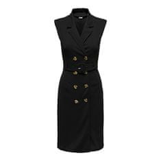 Jacqueline de Yong Dámské šaty JDYMEKKO Regular Fit 15309554 Black (Velikost M)