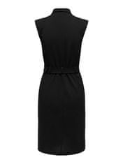 Jacqueline de Yong Dámské šaty JDYMEKKO Regular Fit 15309554 Black (Velikost XS)
