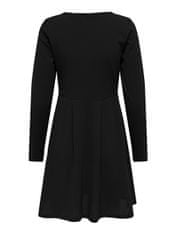Jacqueline de Yong Dámské šaty JDYMEKKO Regular Fit 15309548 Black (Velikost L)