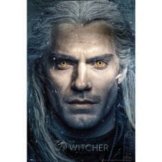 CurePink Plakát The Witcher|Zaklínač: Geralt (61 x 91,5 cm) 150 g