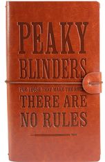 CurePink Cestovní pracovní poznámkový blok Netflix: Peaky Blinders|Gangy z Birminghamu (12 x 19,5 cm)