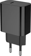 ColorWay 1x USB-C/ síťová nabíječka/ 20W/ 100V-240V/ Černá
