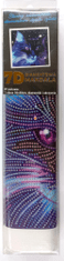 Norimpex Diamantové malování 7D Hvězdné kotě 30x30cm