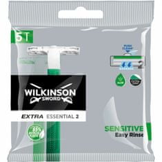 Wilkinson Sword Extra Essential 2 Sensitive jednorázový holicí strojek 5ks (W302348800)