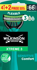 Wilkinson Sword Xtreme3 Sensitive jednorázový holicí strojek 6ks (W302383400)