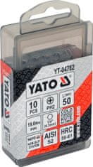 YATO Bit křížový 1/4" PH2 x 50 mm 10 ks