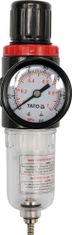 YATO Regulátor tlaku vzduchu 1/4", max. 0,93MPa, s filtrem (15ccm)