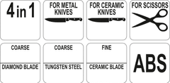 kltools Yato Gastro Brousek na nože 4v1 na keramické / ocelové nože