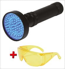 YATO Sada UV lampy 100 LED + brýle