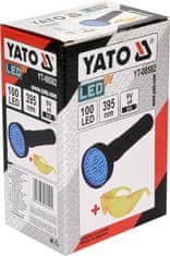 YATO Sada UV lampy 100 LED + brýle