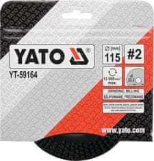 YATO Rotační rašple úhlová 115 mm typ 2