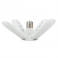 Vergionic 4111 Čtyřramenná skládací LED žárovka 28 W, E27, 3000K , teplá bílá