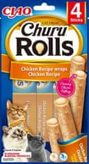 Inaba Churu Rolls cat snack kuře 4x10 g