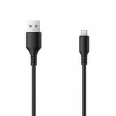 setty. USB - microUSB kabel 1,0 m 1A černá (GSM109589)