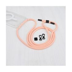 Techsuit Kryt Mag iPhone 15 Pro s růžovou šňurkou průhledný 109898