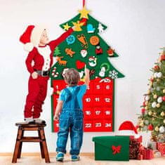Netscroll Vánoční stromek z filcu s kalendářem, AdventTree