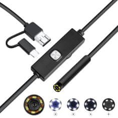 W-STAR W-Star Endoskopická kamera USB UCAM7x2 sond 7mm 2m měkký kabel 640x480 konektor 3v1