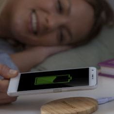 Northix Bezdrátová mobilní nabíječka - bambus - iOS a Android 