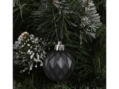 sarcia.eu Antracitové ozdoby na vánoční stromeček, sada ozdob, ozdoby na vánoční stromeček 4 cm, 18 ks. 1 balik