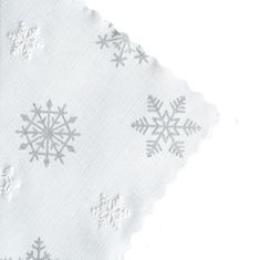 Olzatex Vánoční ubrusy - Sněhová vločka - bílé, 120 x 140 cm