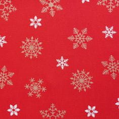 Olzatex Vánoční ubrusy - Sněhová vločka - červené, 30 x 30 cm