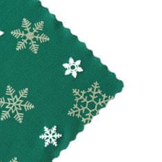 Olzatex Vánoční ubrusy - Sněhová vločka - zelené, 30 x 30 cm