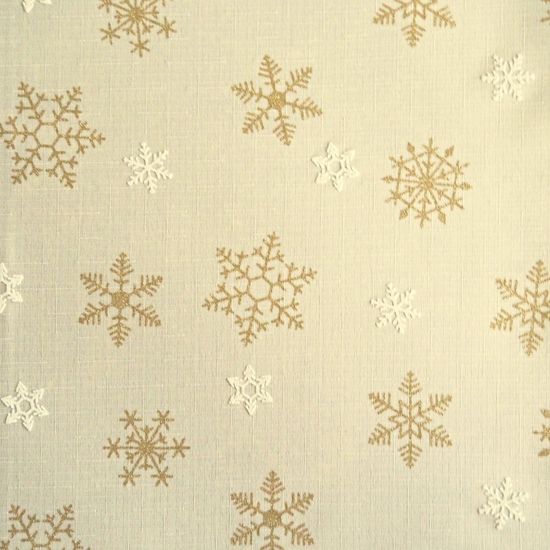 Olzatex Vánoční ubrusy - Sněhová vločka - smetanové