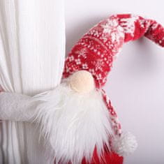 MUVU Elf, Gnom De Plus Rosu Festiv Cu Barba - 25 Cm Vánoce Pod Vánočním Stromečkem