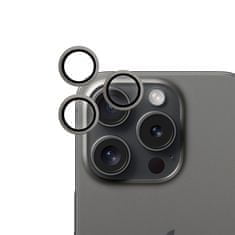 EPICO hliníkové ochranné sklo na čočky fotoaparátu pro iPhone 15 Pro / 15 Pro Max 81312151300010 - vesmírně černá