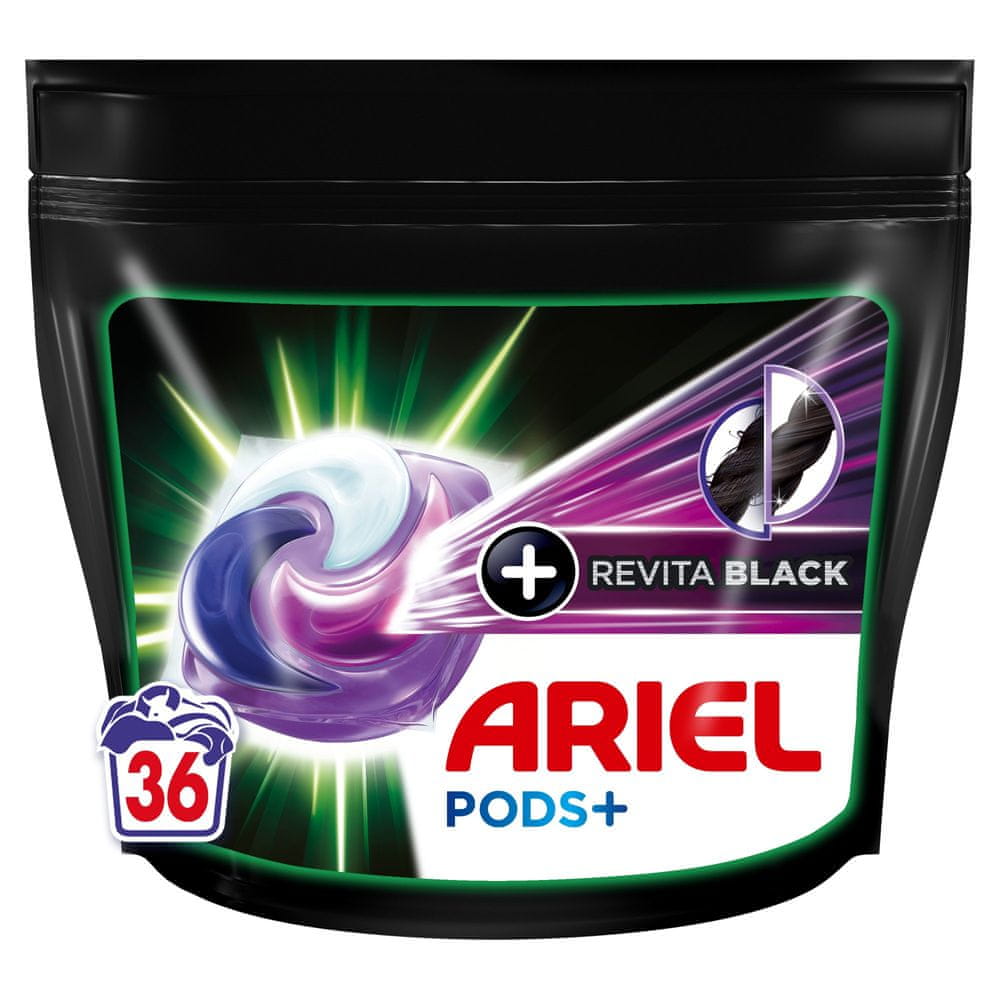 Levně Ariel + kapsle na praní Black 36 ks