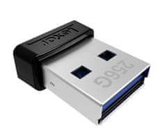 Lexar flash disk 256GB - JumpDrive S47 USB 3.1, černé plastové pouzdro, (čtení: až 250MB/s)