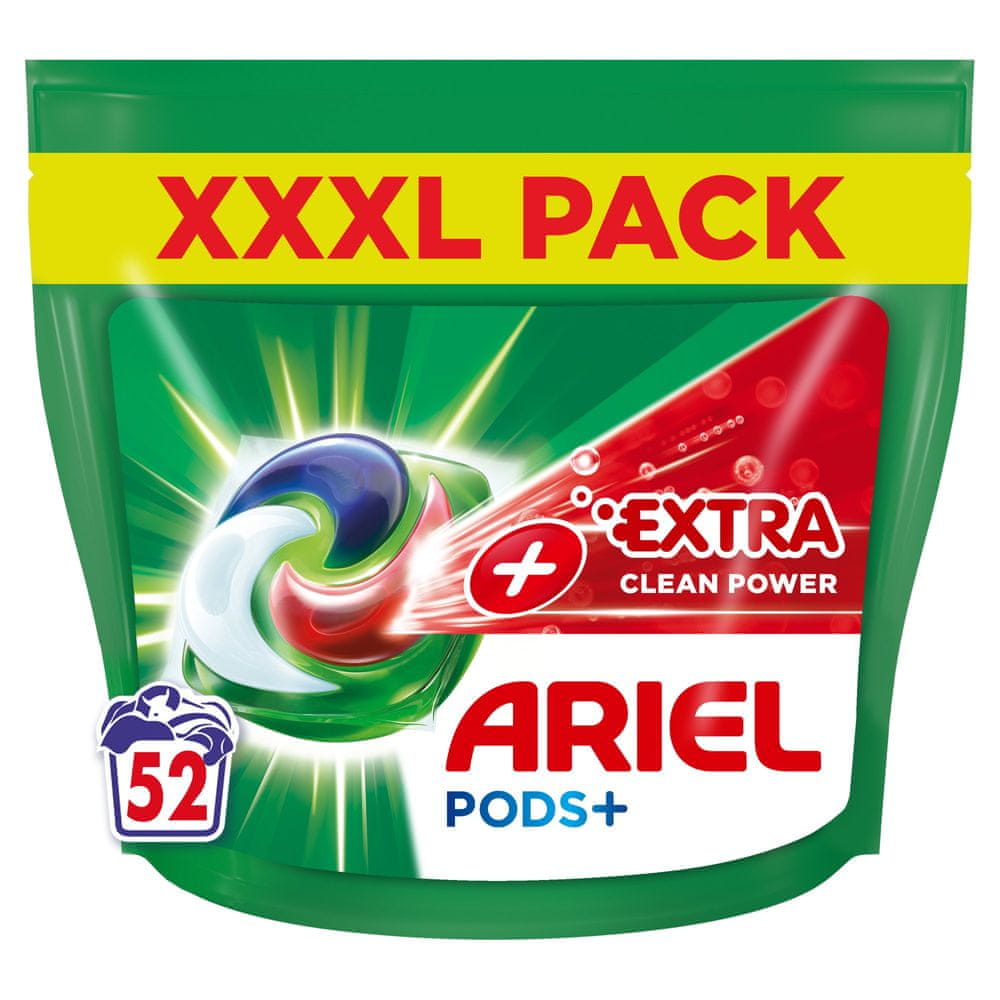 Levně Ariel + kapsle na praní Extra Clean 52 ks