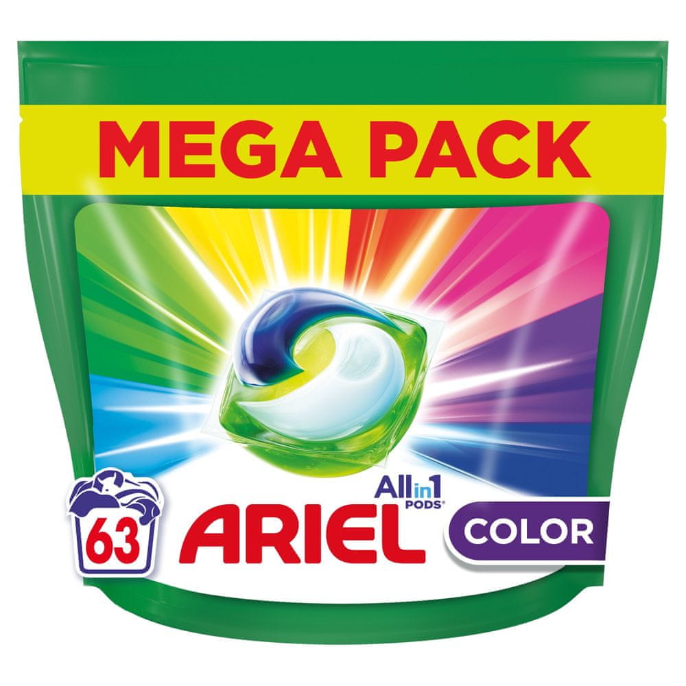 Levně Ariel kapsle na praní Color 63 ks