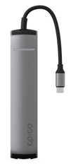 EPICO 6v1 Slim hub 8K s USB-C konektorem 9915112100070 - vesmírně šedý