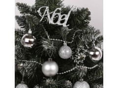 sarcia.eu Sada stříbrných ozdob na vánoční stromeček: ozdoby, vršek, řetízek 48 kusů. 1 balik