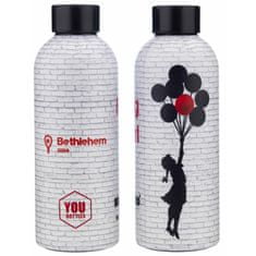 YOu bottles Termoláhev na pití Dual Banksy 500 ml You Are Never Too Young to Dream Big