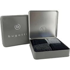 Bugatti 4 PACK - pánské ponožky 6359X-610 black (Velikost 39-42)