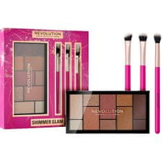 Makeup Revolution Dárková sada Shimmer Glam Eye Set Gift Set