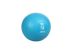 LiveUp Weight ball míč na cvičení modrá hmotnost 3 kg