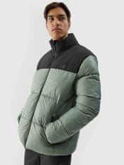 4F Pánská zimní bunda Asselineau černo-zelená L