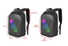 SEFIS Cool-2 batoh s programovatelným LED displejem - černý