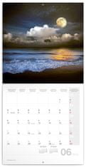 Presco Publishing Poznámkový kalendář Měsíc 2024, 30 × 30 cm