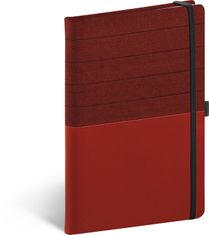 Presco Publishing Notes Skiver červenovínový, linkovaný, 13 × 21 cm