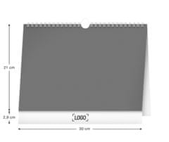 Presco Publishing Týdenní rodinný plánovací kalendář s háčkem 2024, 30 × 21 cm
