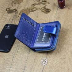 Gregorio Dámská malá elegantní kožená peněženka Gregorio Eliana, modrá