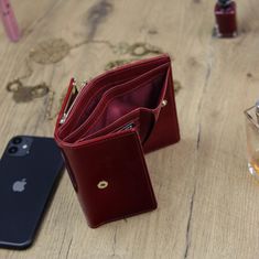 Gregorio Dámská malá kožená peněženka Ines, červená