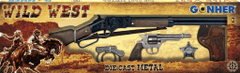 Gonher Kovbojská sada velká - puška, revolver, pouta, šerifská hvěz