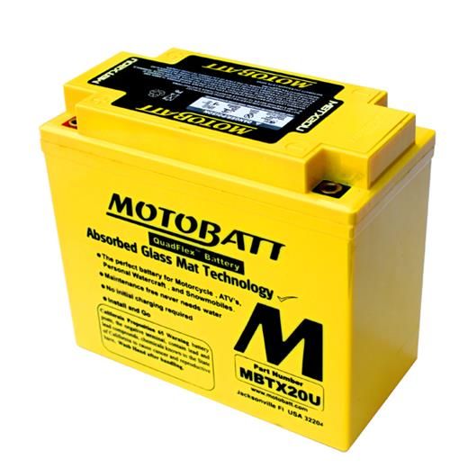 MOTOBATT Baterie MBTX20U 21 Ah, 12 V, 4 vývody)