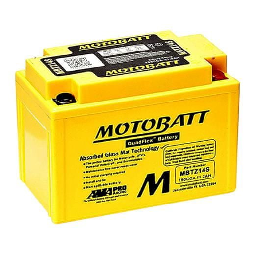 MOTOBATT Baterie MBTZ14S 11,2 Ah, 12 V, 4 vývody