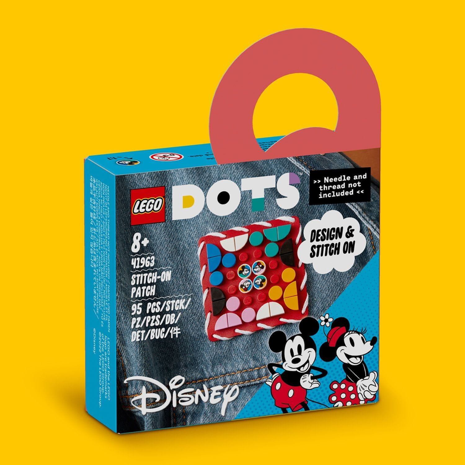 Lego DOTS 41963 Nášivka Myšiak Mickey a Myška Minnie
